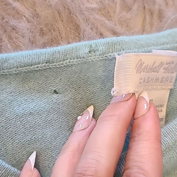 Marshall fields vintage light blue cashmere sweater size ps - Picture 4 of 5